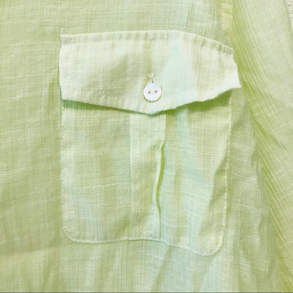 Chico’s Sheer Button Down Blouse Light Weight - image 7